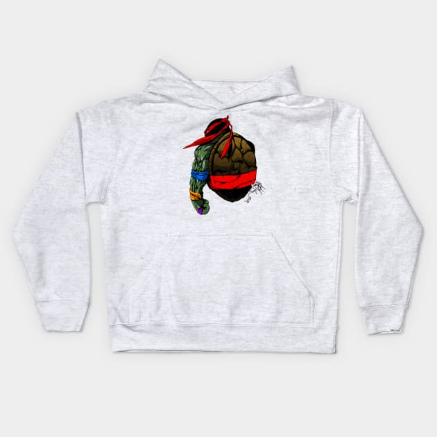 LAST TURTLE STANDING Kids Hoodie by Matari